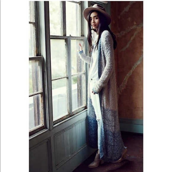 Anthropologie Ombré full length cardigan by Moth - Picture 2 of 13